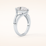 3.15 CT Pear Shaped Solitaire Moissanite Engagement Ring