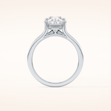 3.15 CT Pear Shaped Solitaire Moissanite Engagement Ring