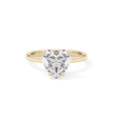 Heart Solitaire Lab Grown Diamond Engagement Ring