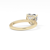 Heart Solitaire Lab Grown Diamond Engagement Ring