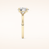 2.58 CT Heart Shaped Solitaire Moissanite Engagement Ring