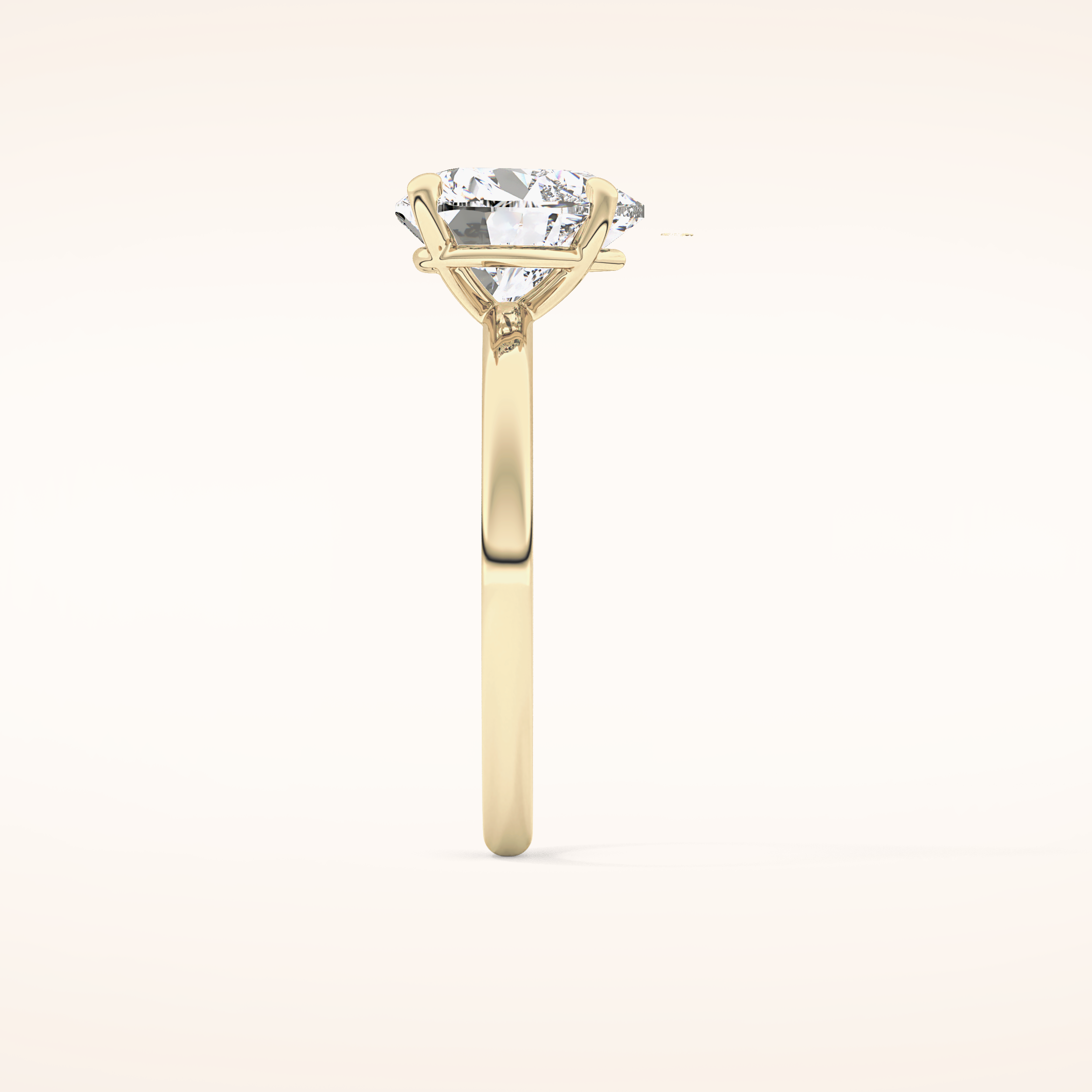 2.58 CT Heart Shaped Solitaire Moissanite Engagement Ring