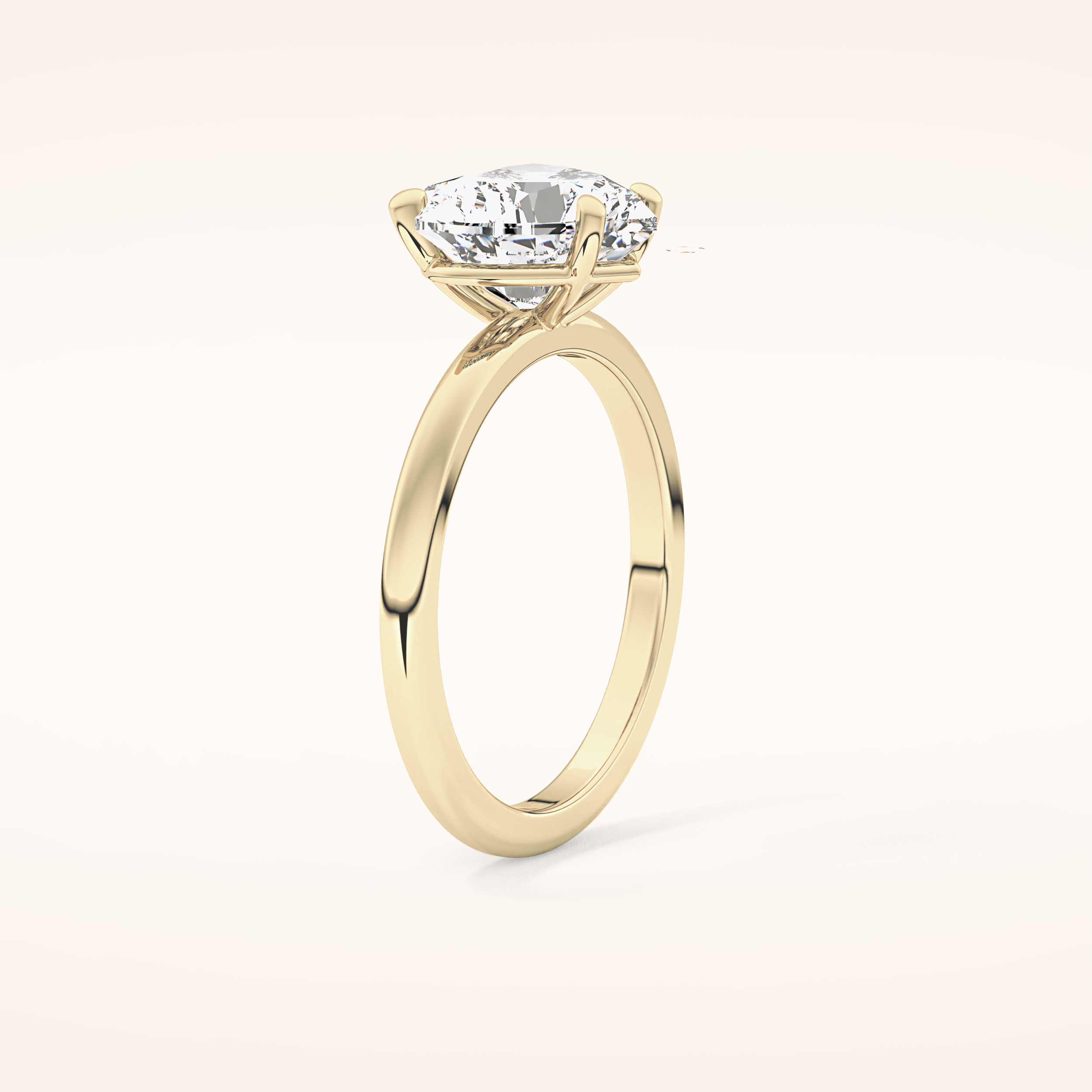 2.58 CT Heart Shaped Solitaire Moissanite Engagement Ring