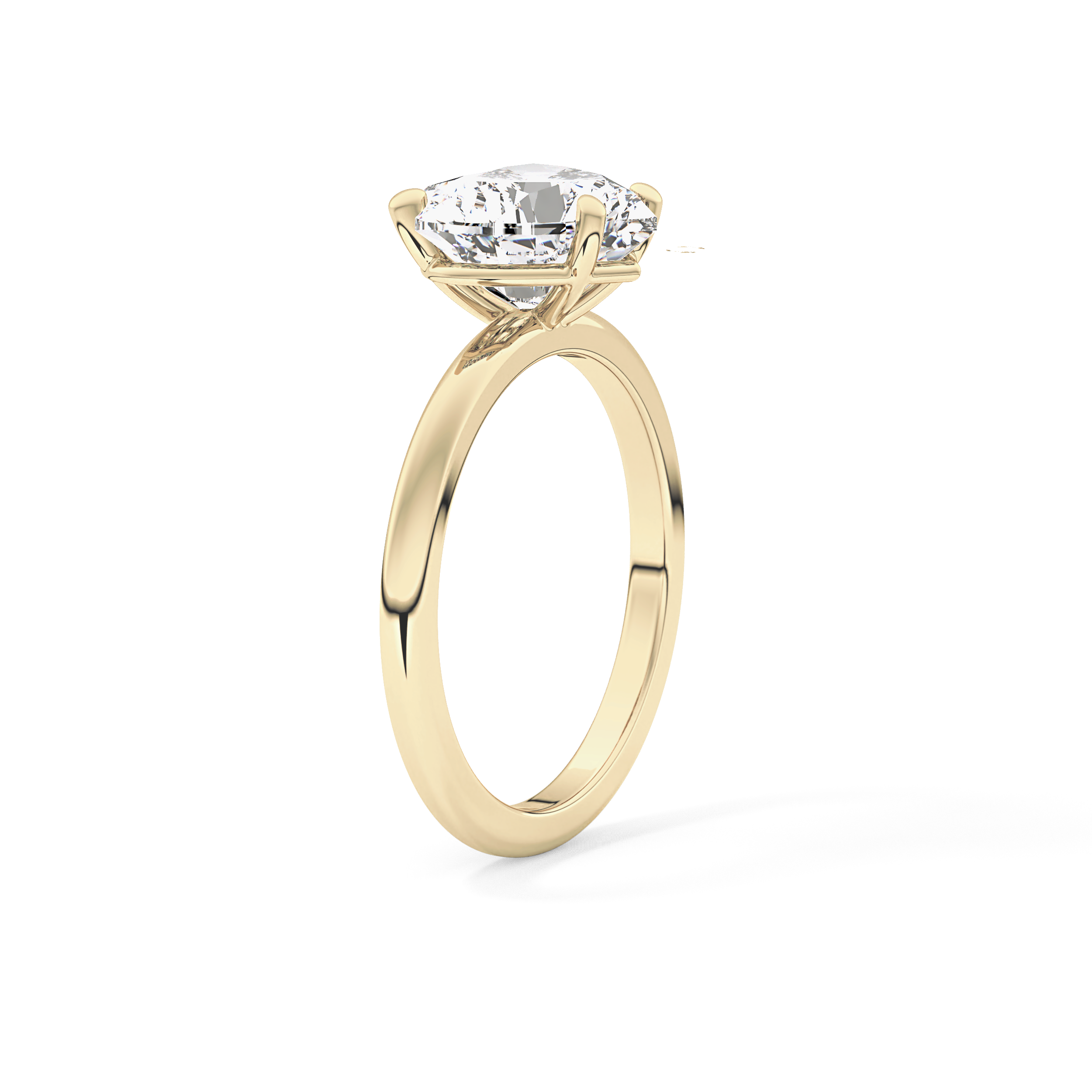 Heart Solitaire Lab Grown Diamond Engagement Ring