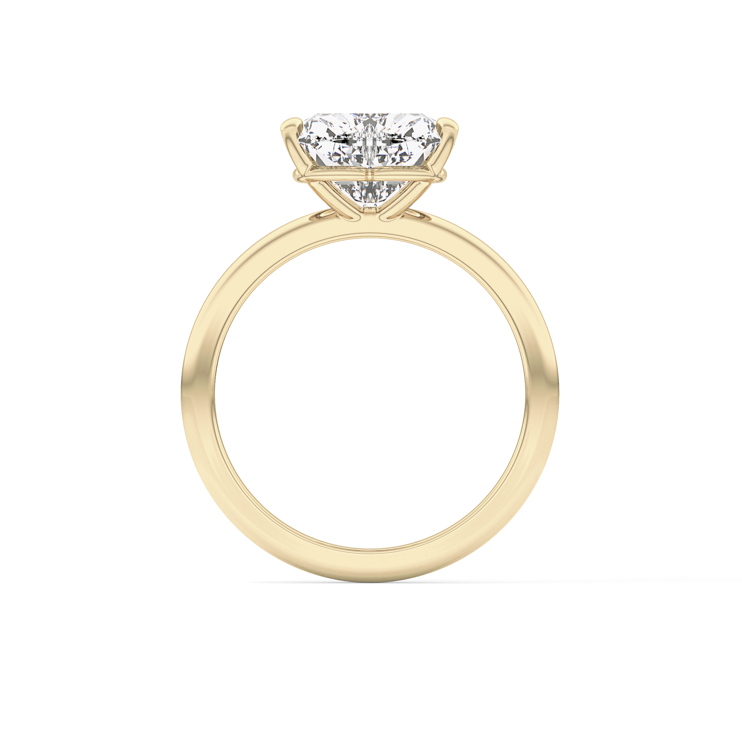 Heart Solitaire Lab Grown Diamond Engagement Ring