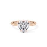 Heart Solitaire Lab Grown Diamond Engagement Ring