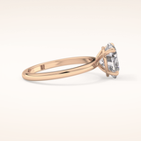2.58 CT Heart Shaped Solitaire Moissanite Engagement Ring