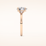 2.58 CT Heart Shaped Solitaire Moissanite Engagement Ring