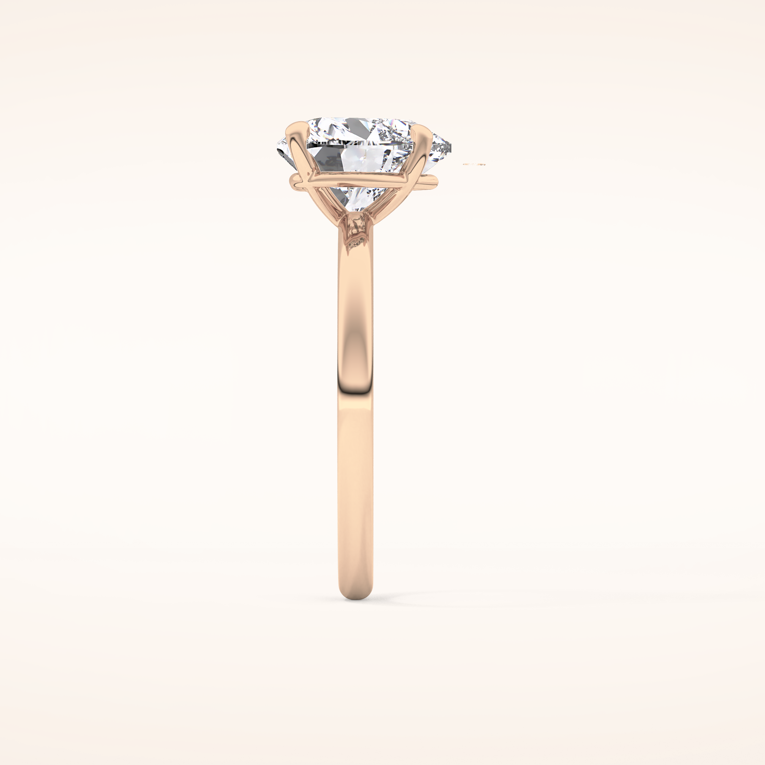2.58 CT Heart Shaped Solitaire Moissanite Engagement Ring