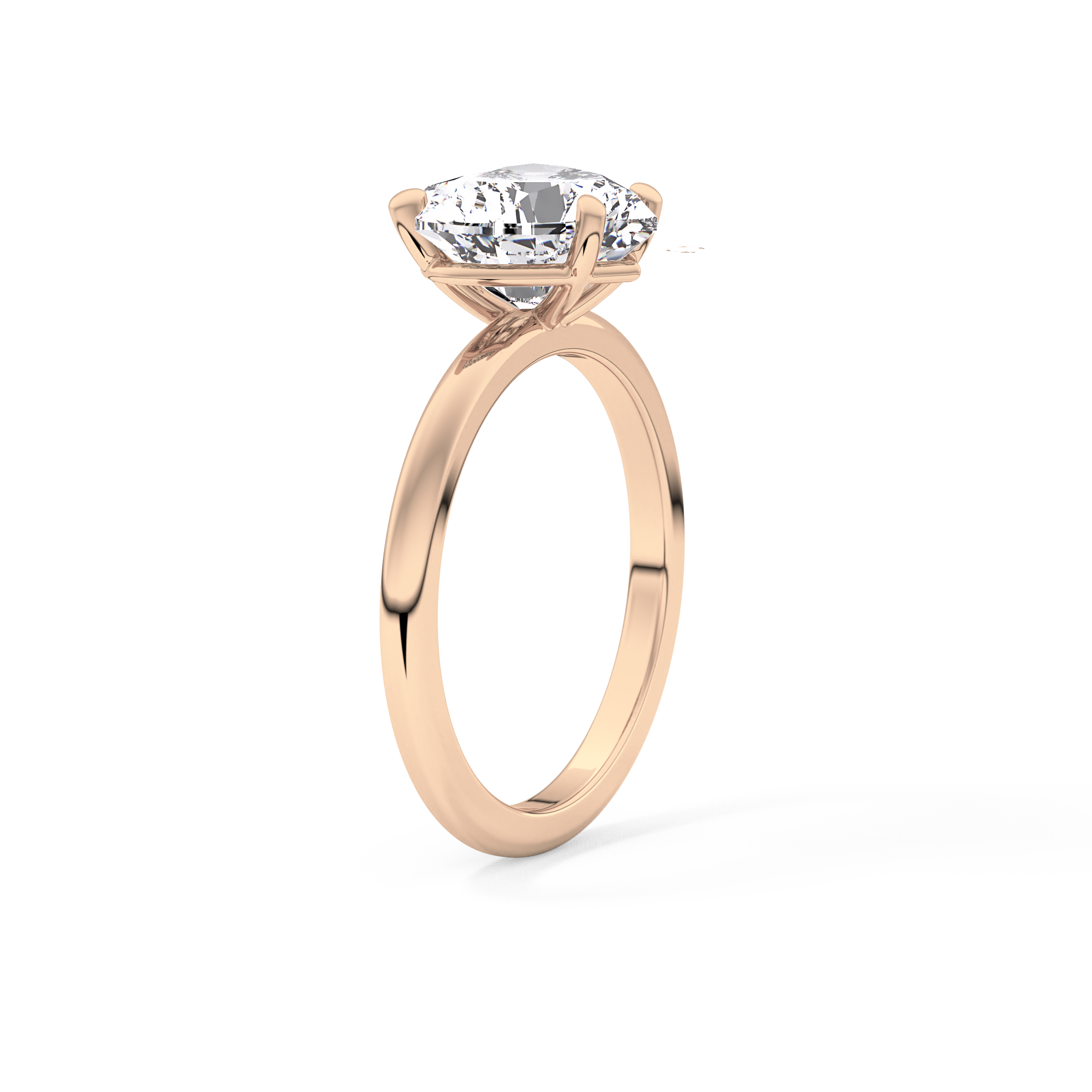 Heart Solitaire Lab Grown Diamond Engagement Ring