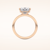 2.58 CT Heart Shaped Solitaire Moissanite Engagement Ring