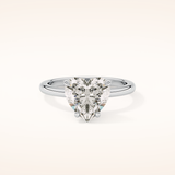 2.58 CT Heart Shaped Solitaire Moissanite Engagement Ring