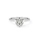 Heart Solitaire Lab Grown Diamond Engagement Ring