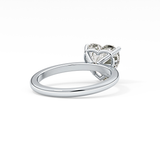Heart Solitaire Lab Grown Diamond Engagement Ring