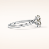 2.58 CT Heart Shaped Solitaire Moissanite Engagement Ring