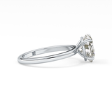 Heart Solitaire Lab Grown Diamond Engagement Ring