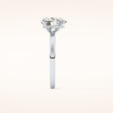 2.58 CT Heart Shaped Solitaire Moissanite Engagement Ring