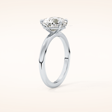 2.58 CT Heart Shaped Solitaire Moissanite Engagement Ring