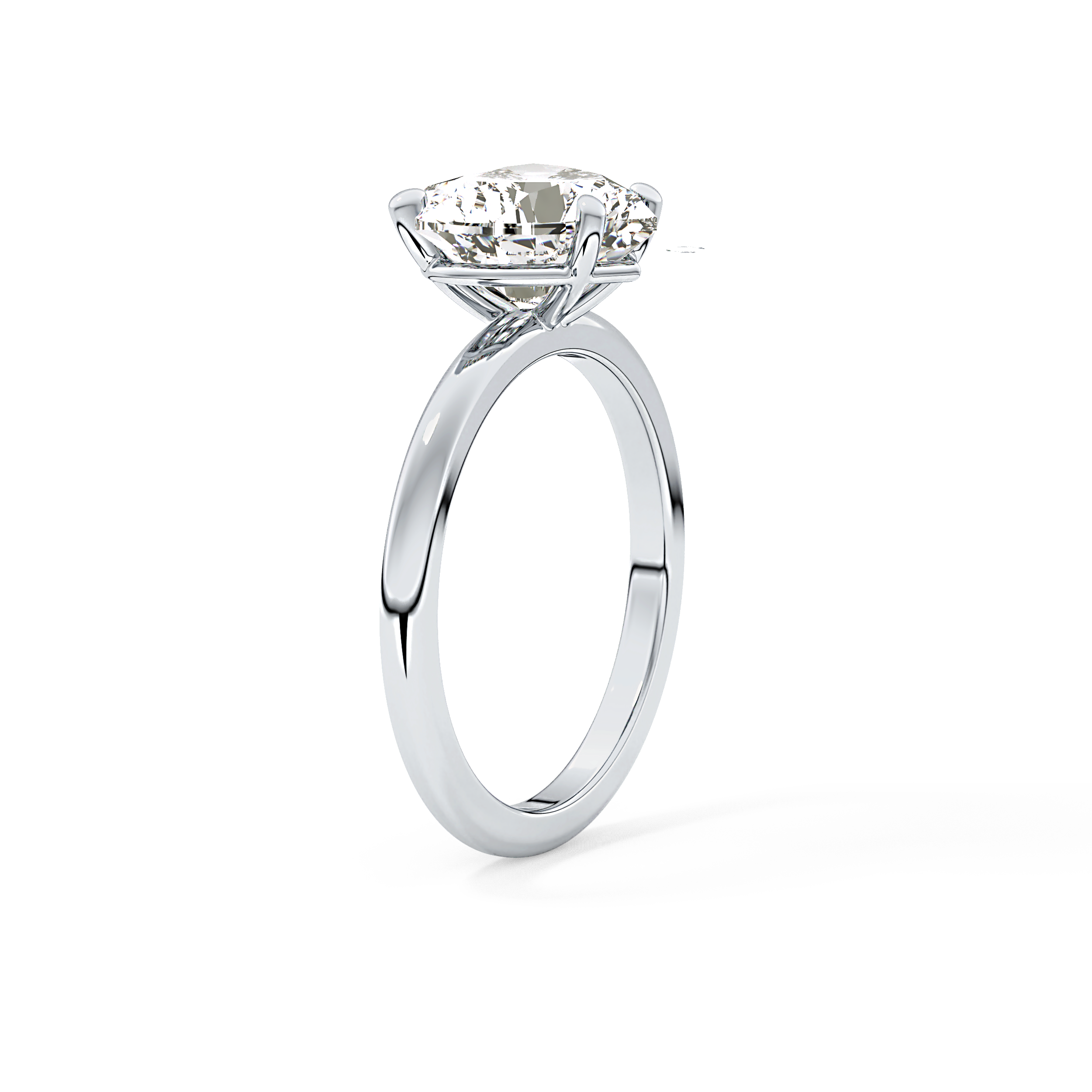 Heart Solitaire Lab Grown Diamond Engagement Ring