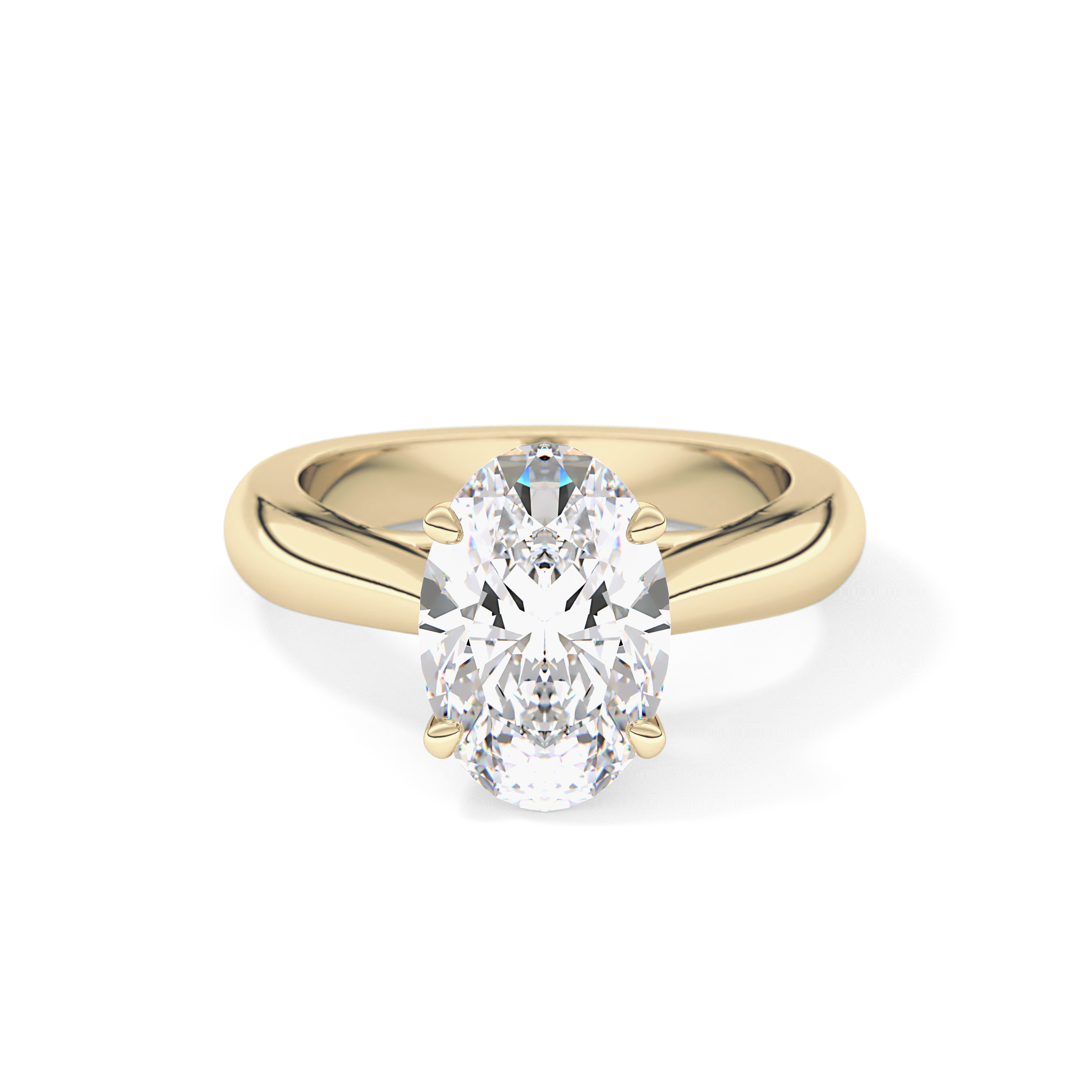 Oval Solitaire Lab Grown Diamond Engagement Ring