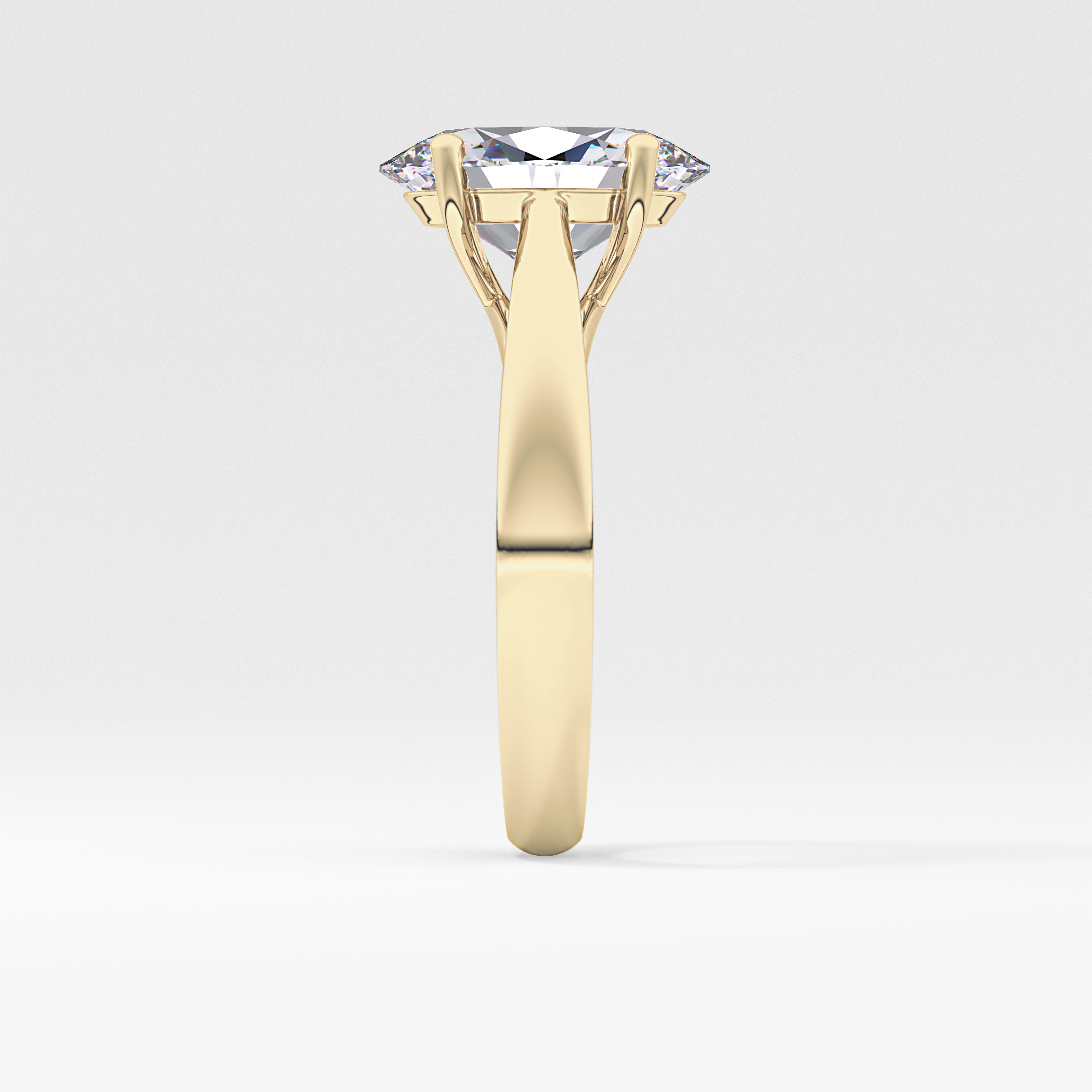 Oval Solitaire Lab Grown Diamond Engagement Ring