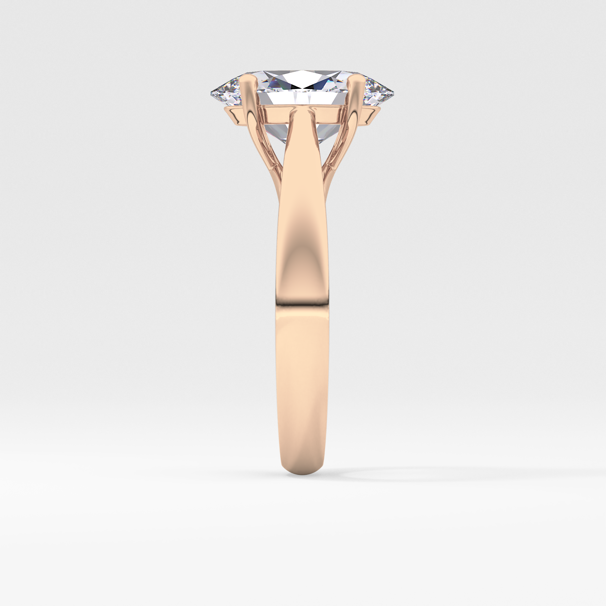 Oval Solitaire Lab Grown Diamond Engagement Ring