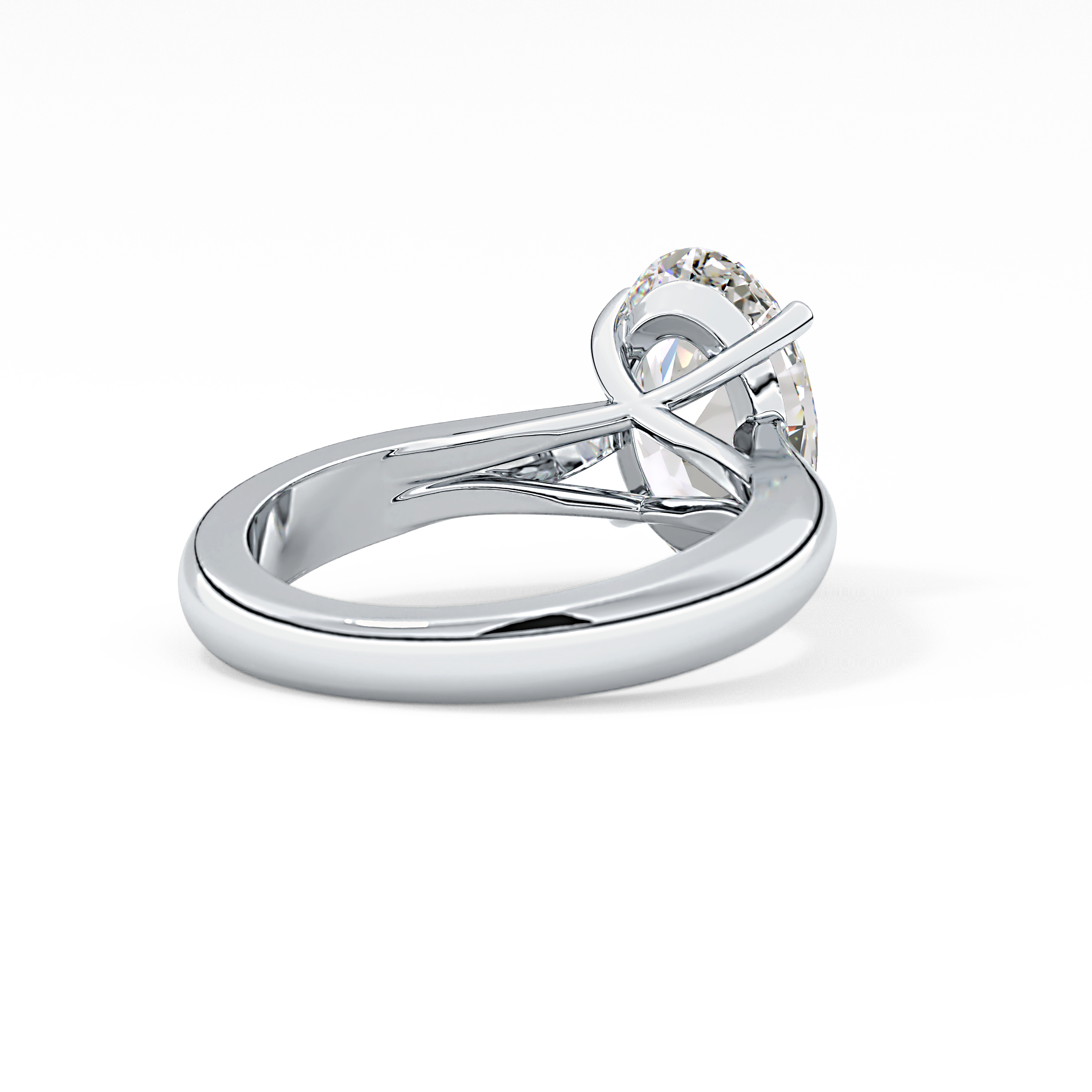 Oval Solitaire Lab Grown Diamond Engagement Ring