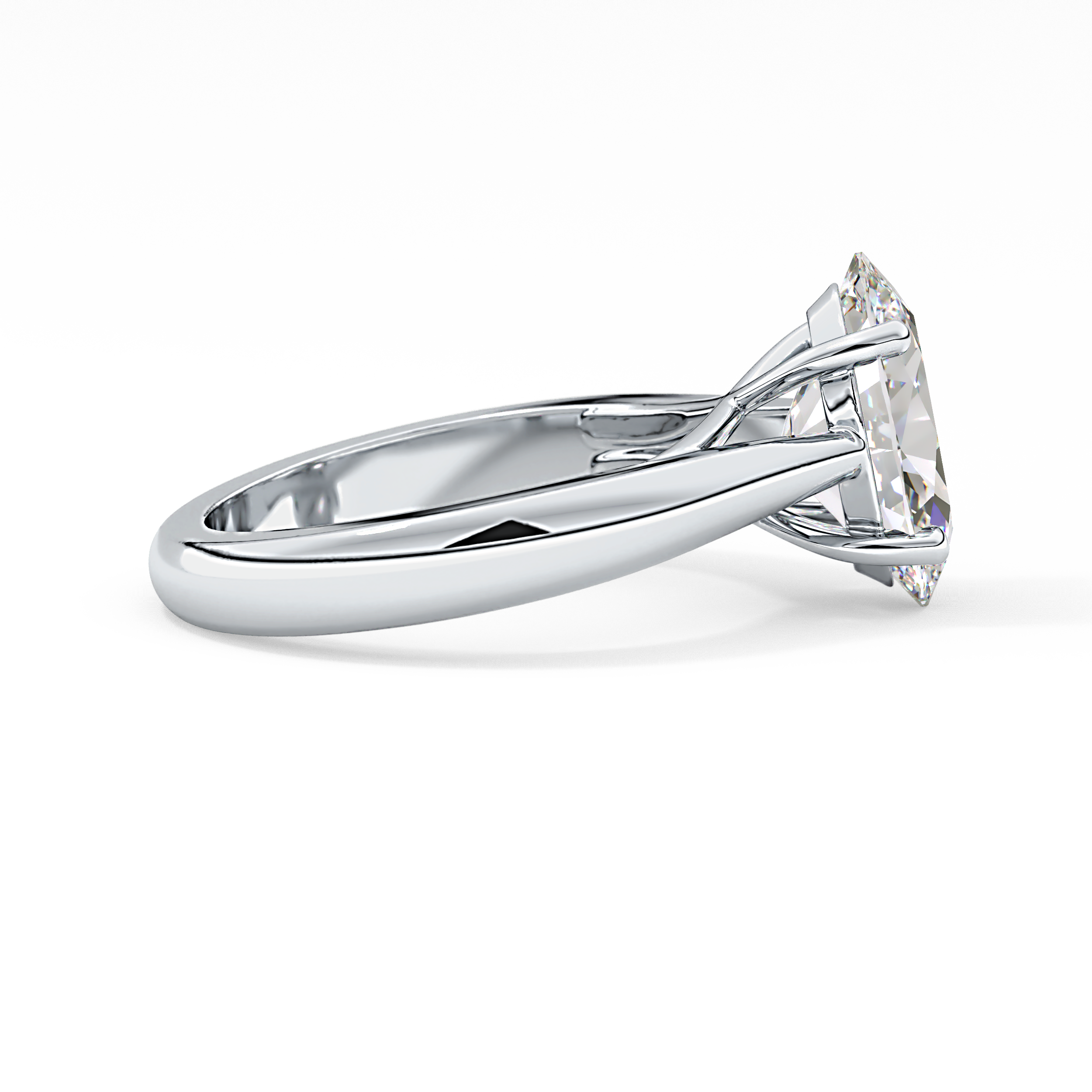 Oval Solitaire Lab Grown Diamond Engagement Ring