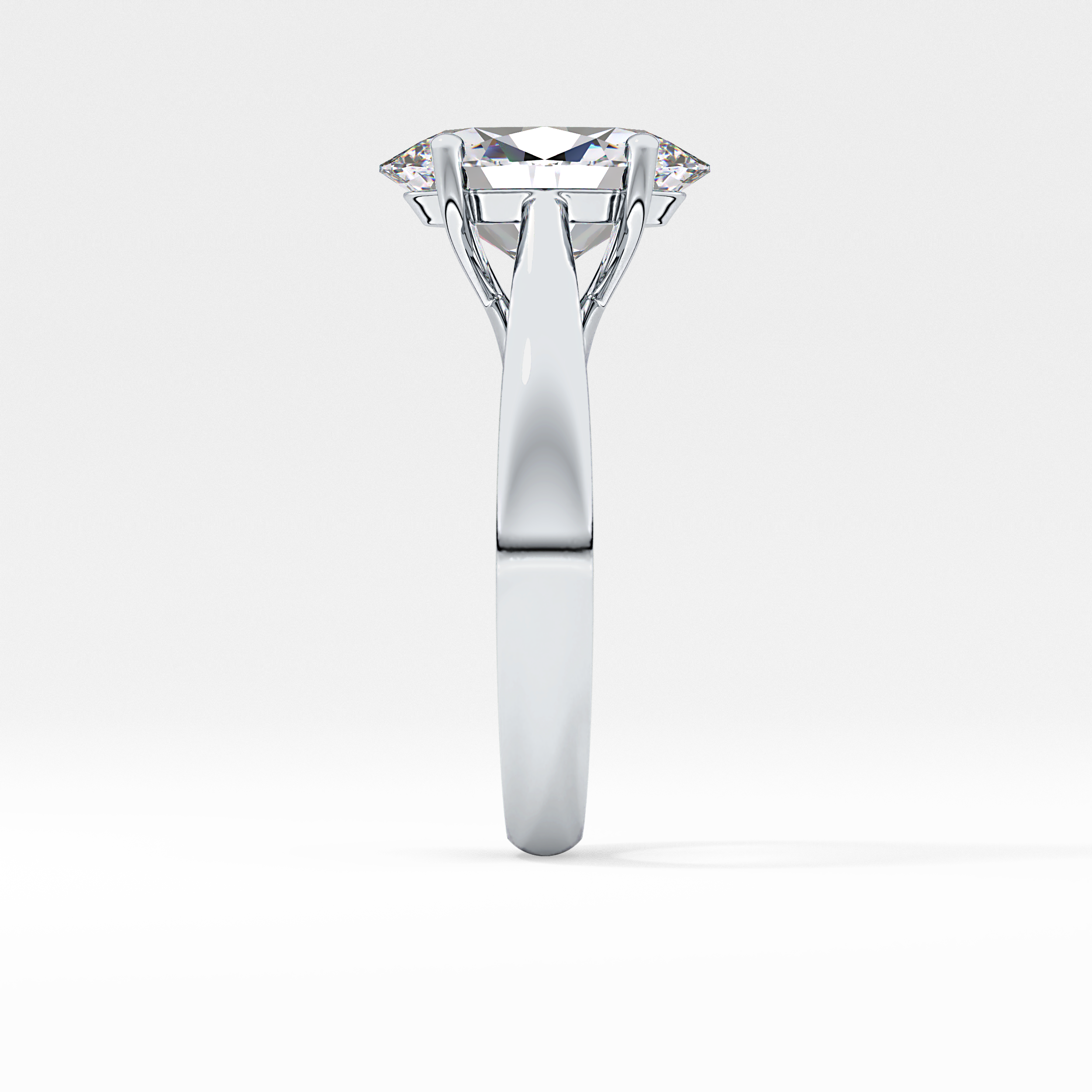 Oval Solitaire Lab Grown Diamond Engagement Ring