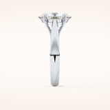3.09 CT Oval Shaped Solitaire Moissanite Engagement Ring