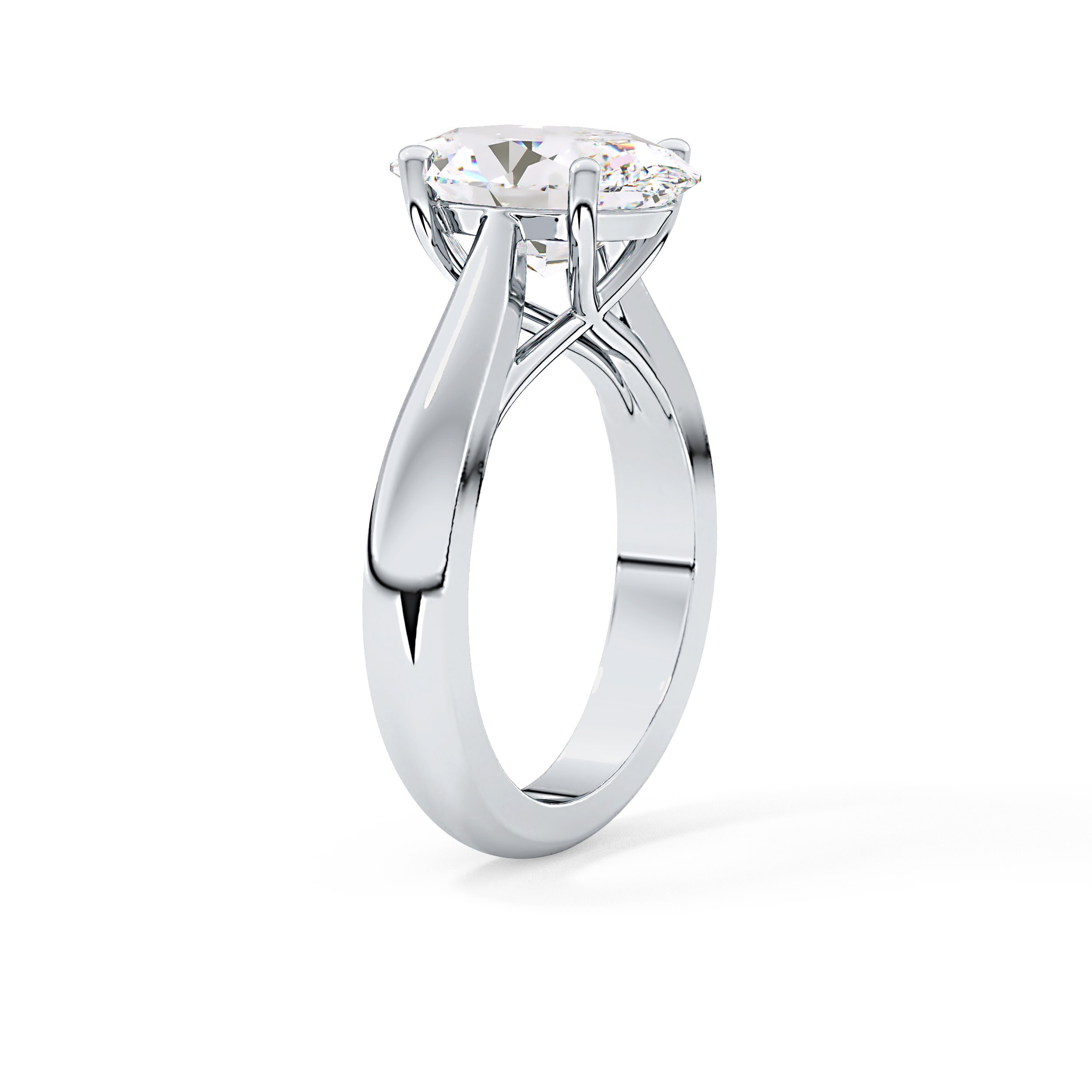 Oval Solitaire Lab Grown Diamond Engagement Ring