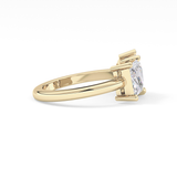 Princess & Pear Toi Et Moi Lab Grown Diamond Engagement Ring