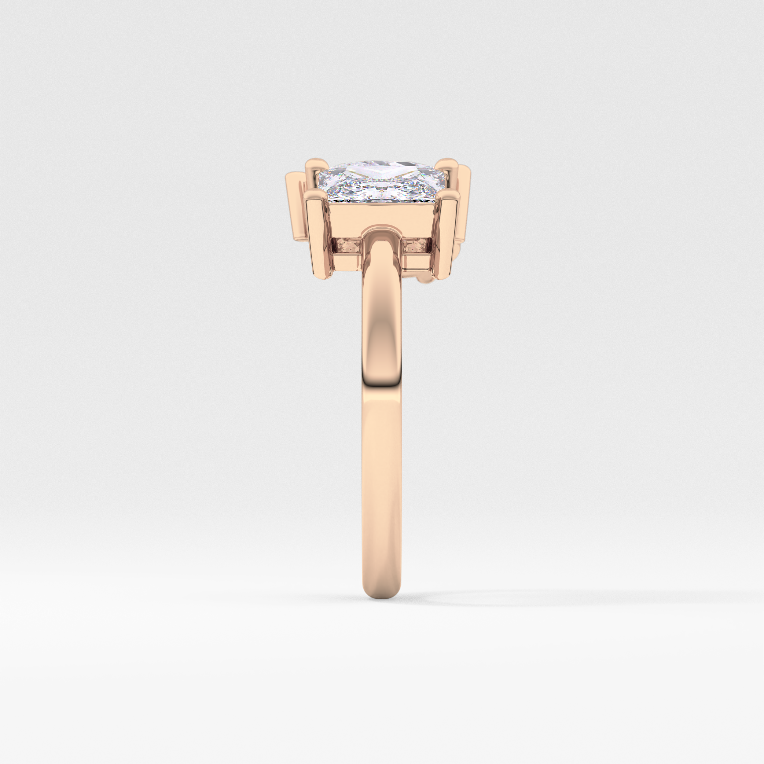 Princess & Pear Toi Et Moi Lab Grown Diamond Engagement Ring