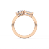 Princess & Pear Toi Et Moi Lab Grown Diamond Engagement Ring