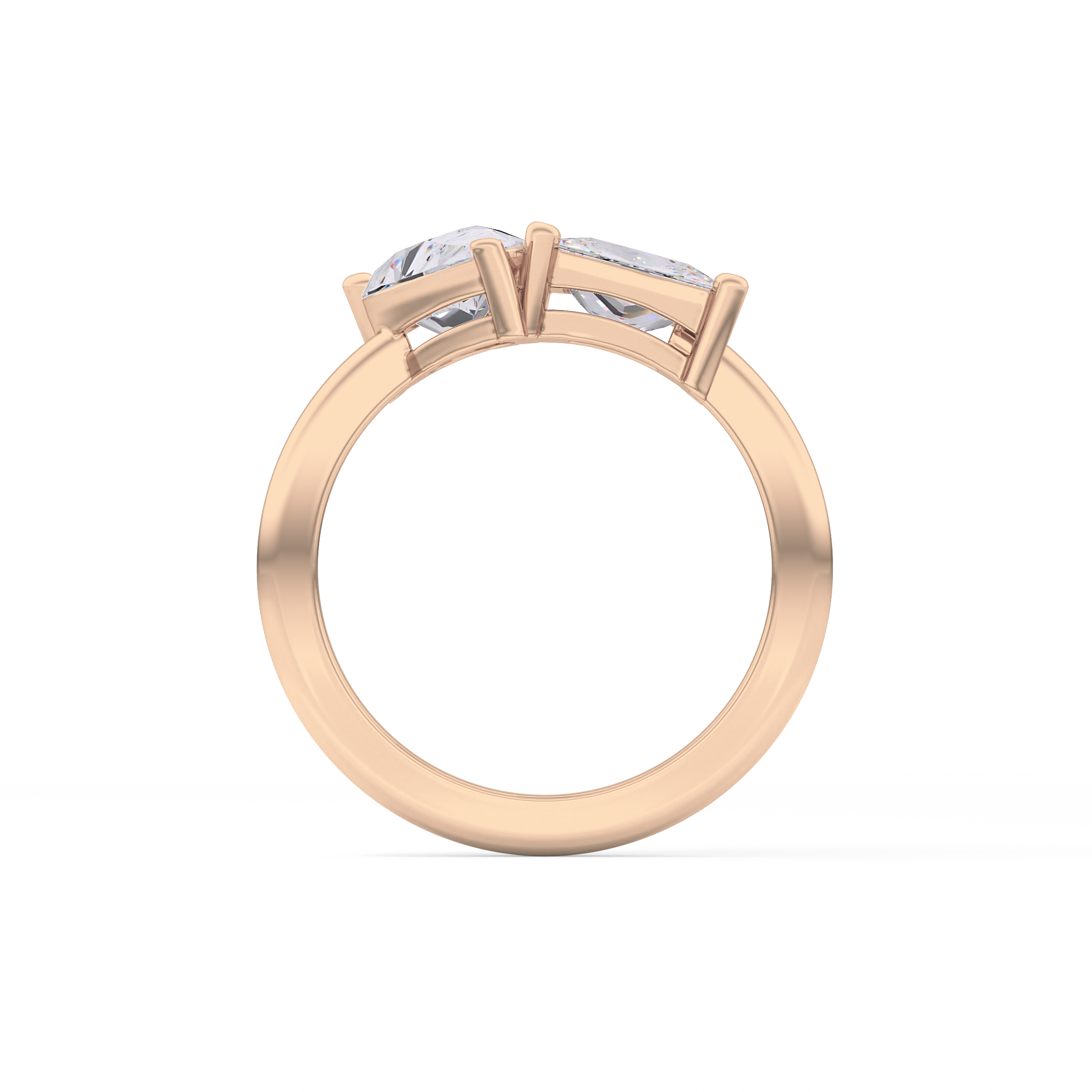Princess & Pear Toi Et Moi Lab Grown Diamond Engagement Ring