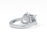 Princess & Pear Toi Et Moi Lab Grown Diamond Engagement Ring