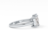 Princess & Pear Toi Et Moi Lab Grown Diamond Engagement Ring