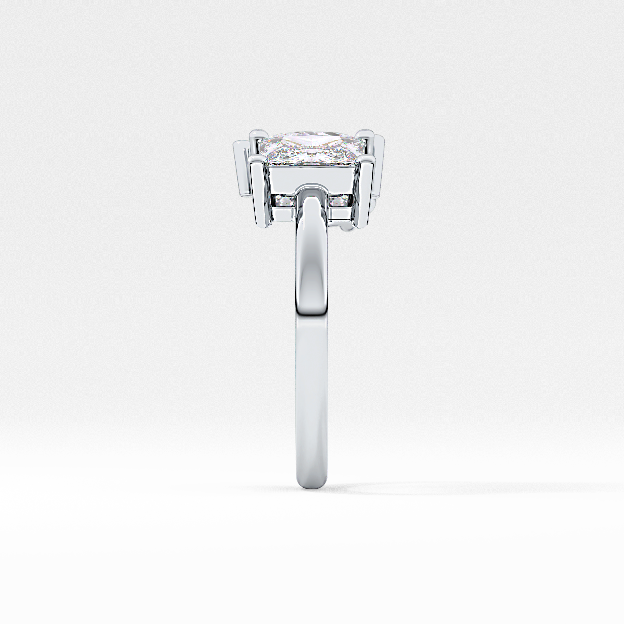Princess & Pear Toi Et Moi Lab Grown Diamond Engagement Ring