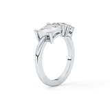 Princess & Pear Toi Et Moi Lab Grown Diamond Engagement Ring