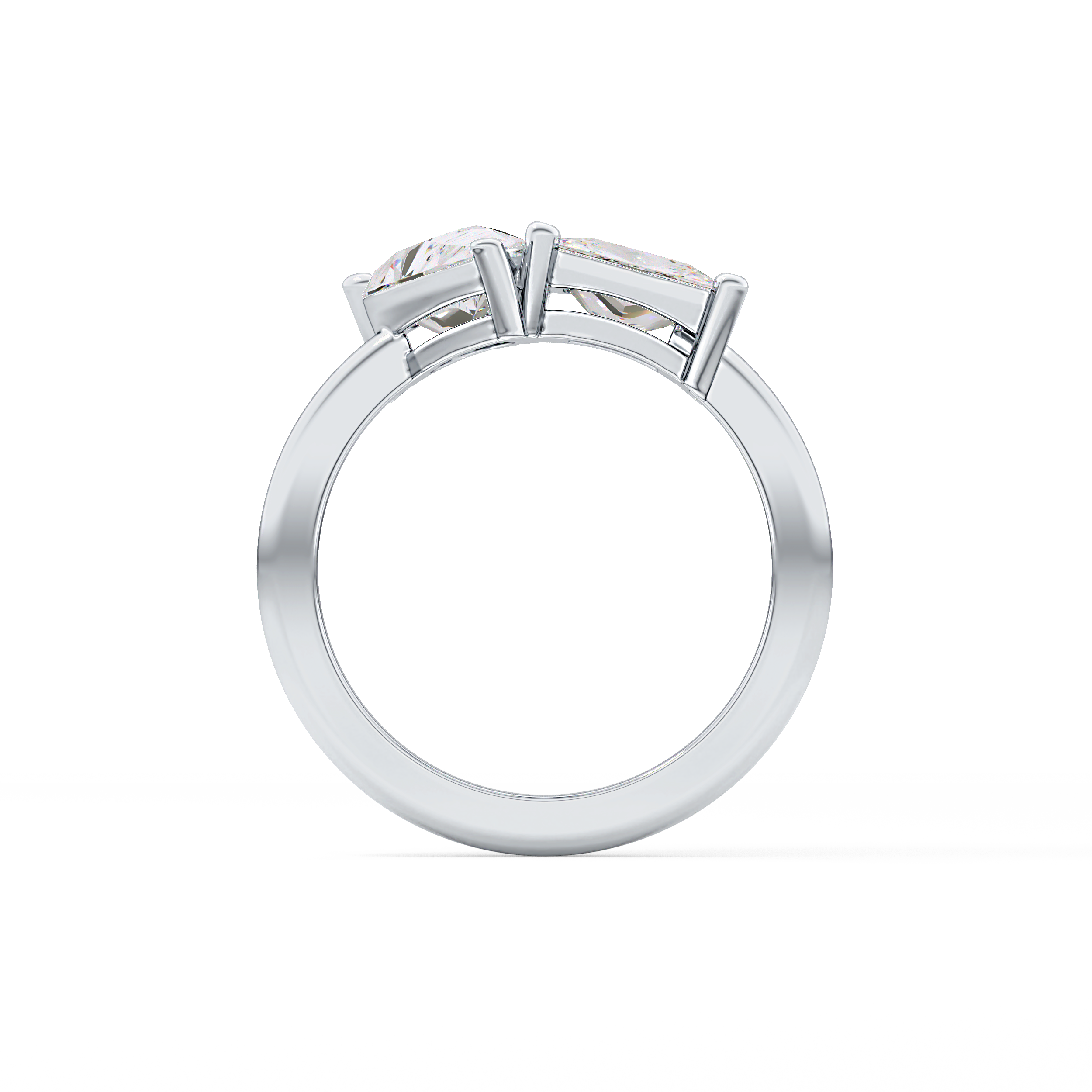 Princess & Pear Toi Et Moi Lab Grown Diamond Engagement Ring