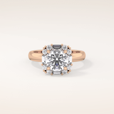 1.56 CT Round Shaped Cluster Moissanite Engagement Ring