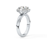 Round Cluster Lab Grown Diamond Engagement Ring