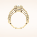 1.92 CT Round Shaped Solitaire Moissanite Engagement Ring