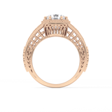 Princess Vintage Art Deco Lab Grown Diamond Engagement Ring