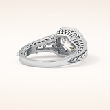 1.92 CT Round Shaped Solitaire Moissanite Engagement Ring