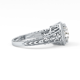 Princess Vintage Art Deco Lab Grown Diamond Engagement Ring