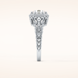 1.92 CT Round Shaped Solitaire Moissanite Engagement Ring