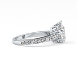 Pear Pave Lab Grown Diamond Engagement Ring