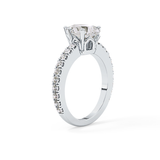 Pear Pave Lab Grown Diamond Engagement Ring