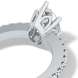 Pear Pave Lab Grown Diamond Engagement Ring
